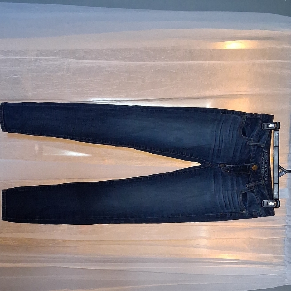 American Eagle Outfitters Women's Dark Blue Skinny Jeans - Picture 2 of 5